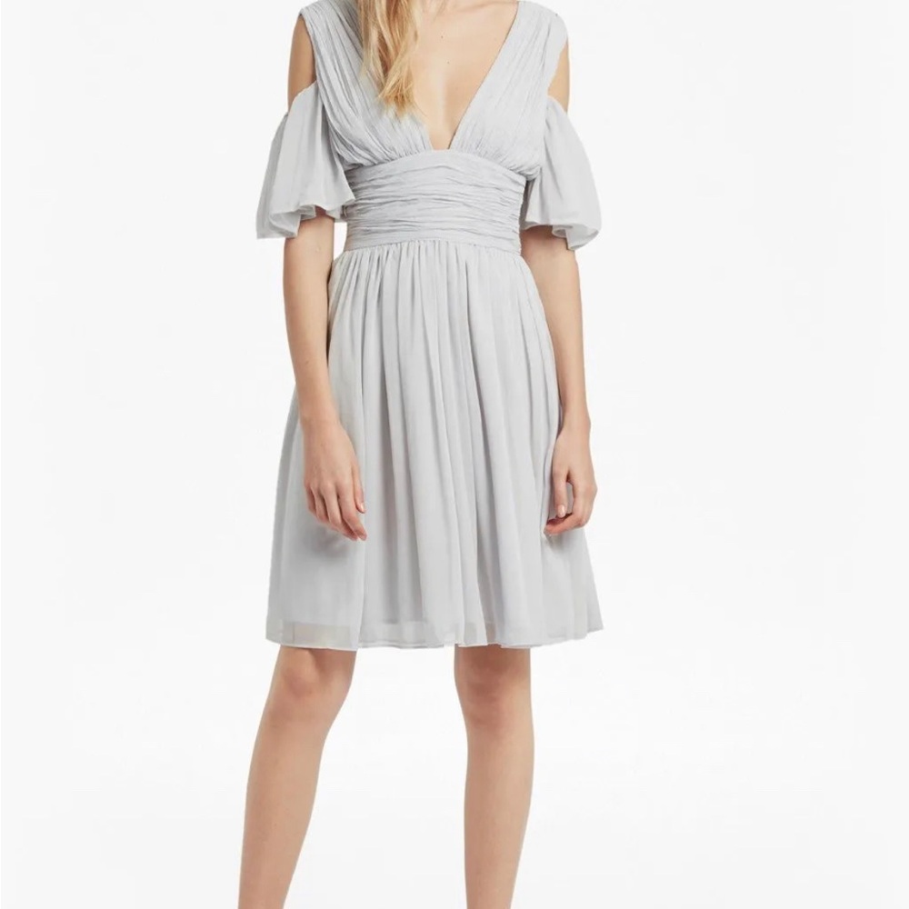 💜French Connection Light Gray Dress Cocktail Dress Size 4